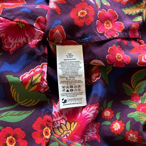 BODEN SILK FLORAL BLOUSE SIZE 2 - Picture 5 of 7